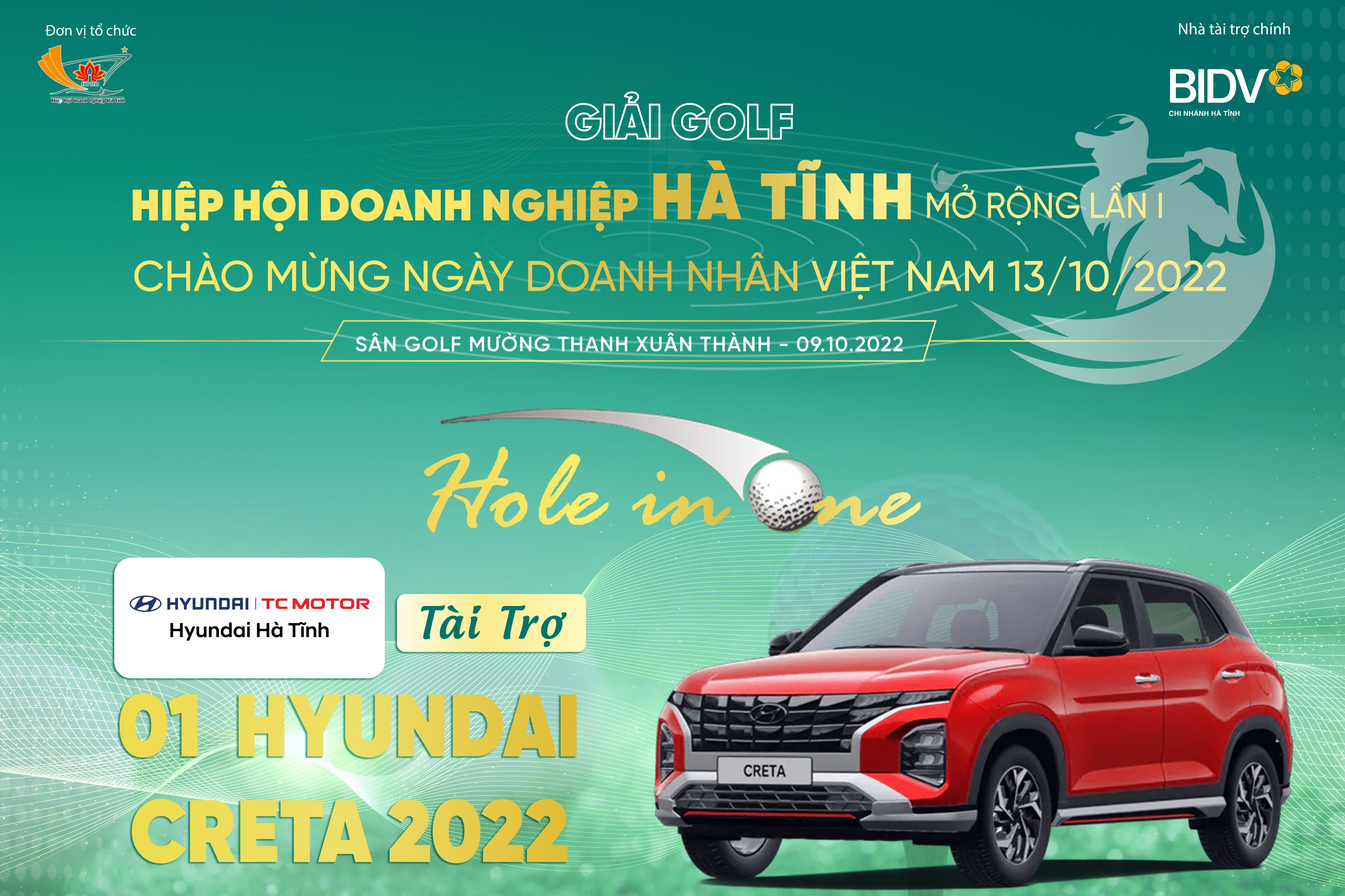 Hyundai Hà Tĩnh tài trợ giải Golf Doanh Nghiệp